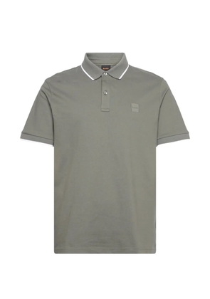 BOSS buttoned collar polo shirt - Green