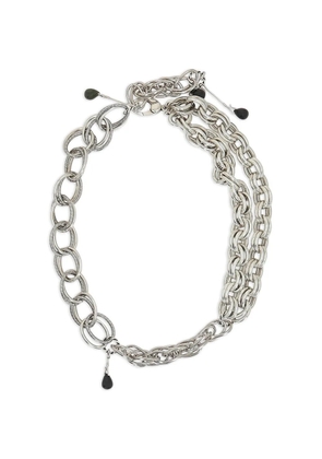 Namacheko onyx-pendant chain necklace - Silver