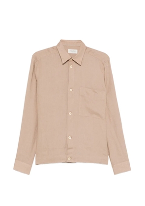 Tintoria Mattei long-sleeve pocket shirt - Neutrals