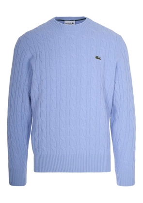 Lacoste cable-knit wool sweater - Blue