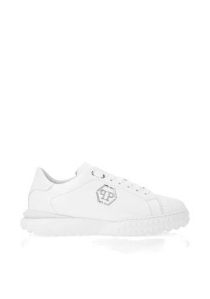 Philipp Plein low-top leather sneakers - White