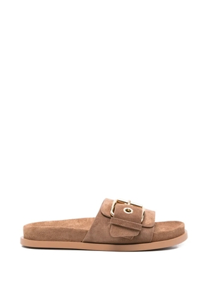 AGL buckle cristina sandals - Brown