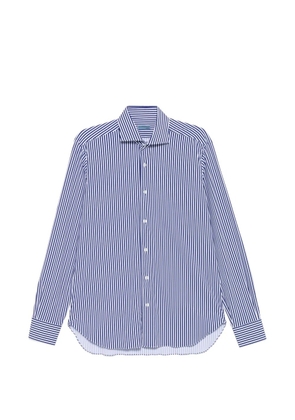 Barba striped long-sleeve shirt - Blue