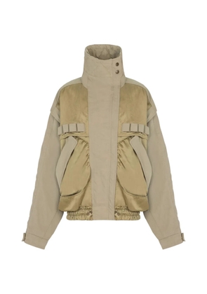 Balmain twill cotton bomber jacket - Green