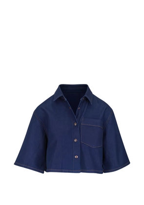 AGOLDE Tomine cropped shirt - Blue