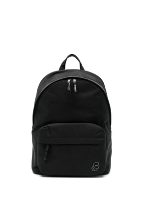 Karl Lagerfeld front zip pocket backpack - Black