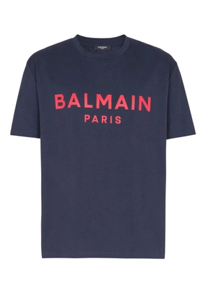 Balmain logo-print T-shirt - Blue