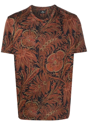 ETRO floral-print cotton T-shirt - Black