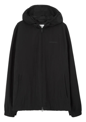 Burberry logo-print long-sleeve hoodie - Black