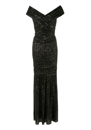 Dolce & Gabbana sequin-embellished fishtail gown - Black