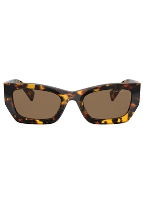 Miu Miu Eyewear tortoiseshell rectangle-frame sunglasses - Brown