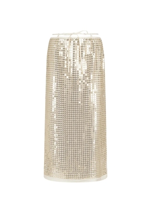 Isabelle Blanche sequined skirt - Gold