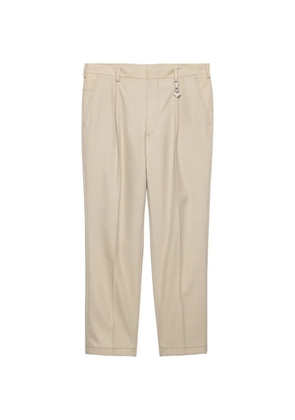 Prada pleat detail trousers - Neutrals