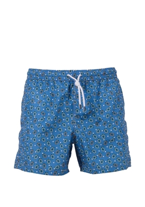 Fedeli turtle print swim trousers - Blue
