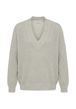 Brunello Cucinelli V-neck sweater - Grey