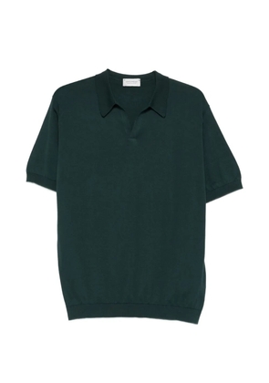 John Smedley Noah polo-collar T-shirt - Green