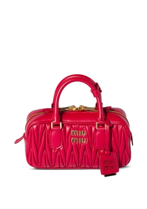 Miu Miu Arcadie matelassé nappa leather bag - Pink