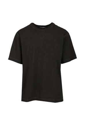 Dolce & Gabbana logo-embroidery T-shirt - Black