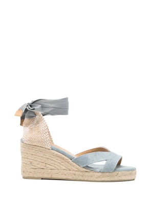 Castañer crossover ribbon-tie espadrilles - Blue