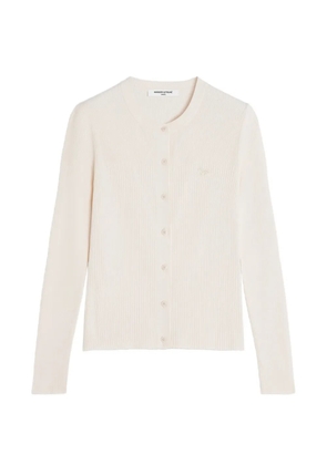 Maison Kitsuné Baby Fox ribbed cardigan - Neutrals