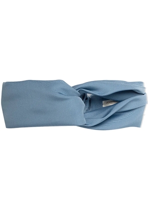Jennifer Behr Novella silk faille headband - Blue