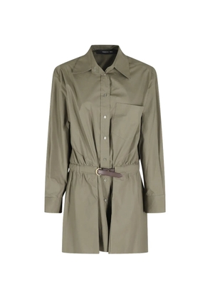 Federica Tosi belted shirt dress - Green