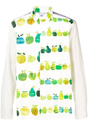 Junya Watanabe MAN apple print shirt - White
