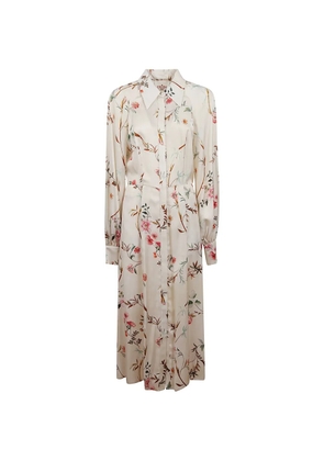 CRIDA Windsor floral midi dress - Neutrals