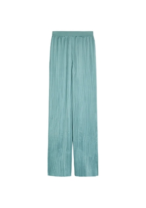 JOSEPH Amber pleated palazzo pants - Blue