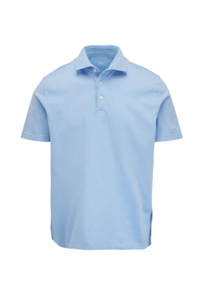 Fedeli short-sleeve polo shirt - Blue