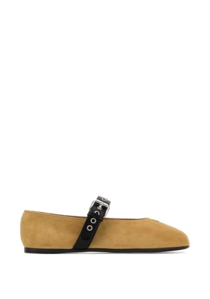 Miu Miu suede ballerinas - Neutrals