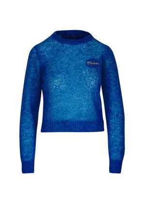 MOTHER alpaca crewneck sweater - Blue