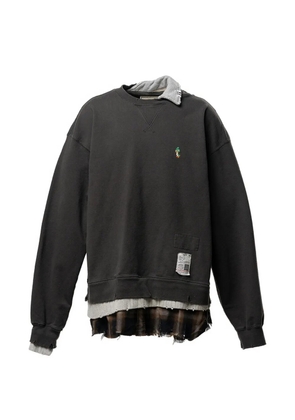 Maison MIHARA YASUHIRO layered graphic sweatshirt - Grey