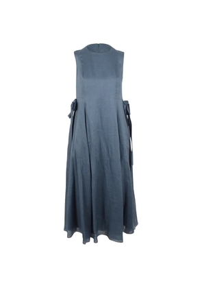 'S Max Mara tie-side midi dress - Blue