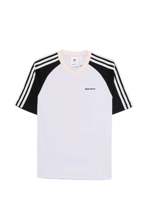 Wales Bonner x Adidas stripe detail T-shirt - Purple