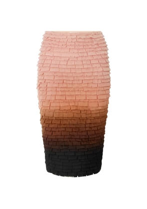 Elisabetta Franchi shaded ruffled midi skirt - Brown