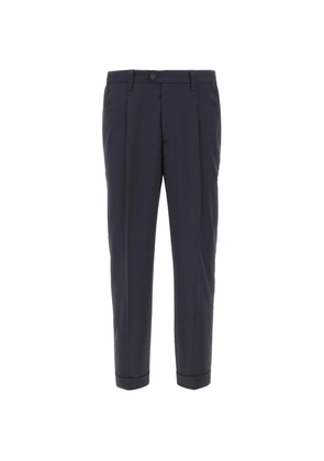 DEVORE front-pleats trousers - Blue