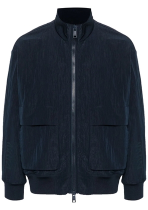 Armani Exchange textured zipped jacket - Blue