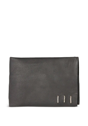 Daniele Basta staples-details leather wallet - Black