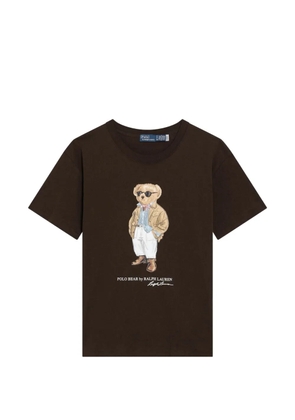 Polo Ralph Lauren bear print T-shirt - Brown