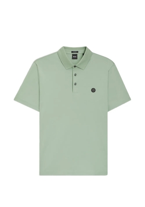 BOSS logo-detail polo shirt - Green