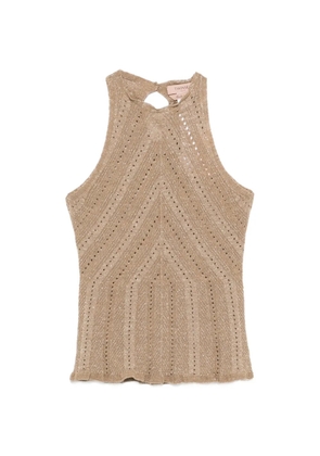 TWINSET crew-neck tank top - Gold