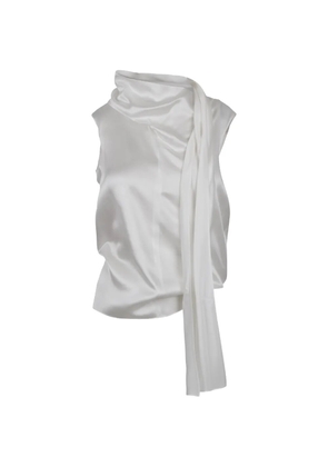 'S Max Mara scarf sleeveless top - White