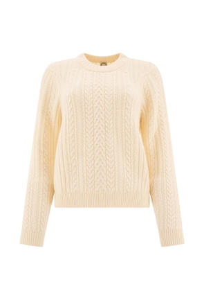 Inès De La Fressange Marlon cable-knit sweater - Neutrals