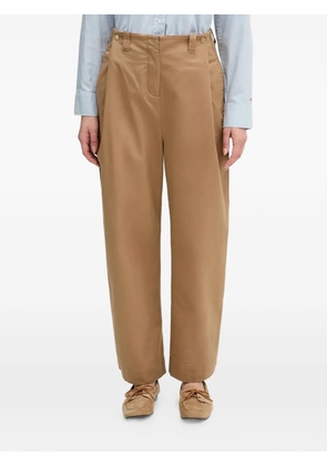 Barbour Alara button wide leg trousers - Brown