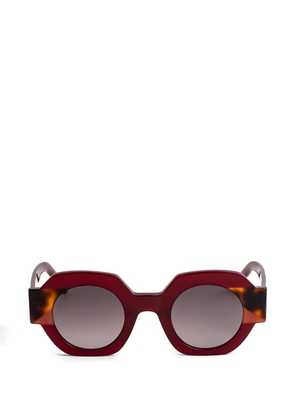 Kaleos Gun geometric sunglasses - Red