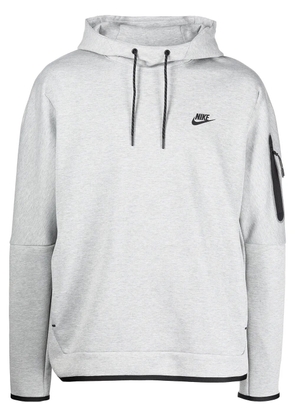 Nike logo-print hoodie - Grey