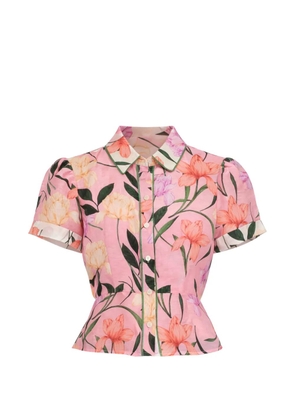 Christy Lynn Dorothy floral-print top - Pink