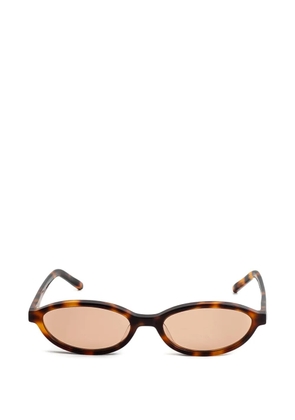Kaleos Summerspring oval-frame sunglasses - Brown
