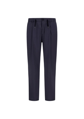 Herno drawstring-waist tapered trousers - Blue